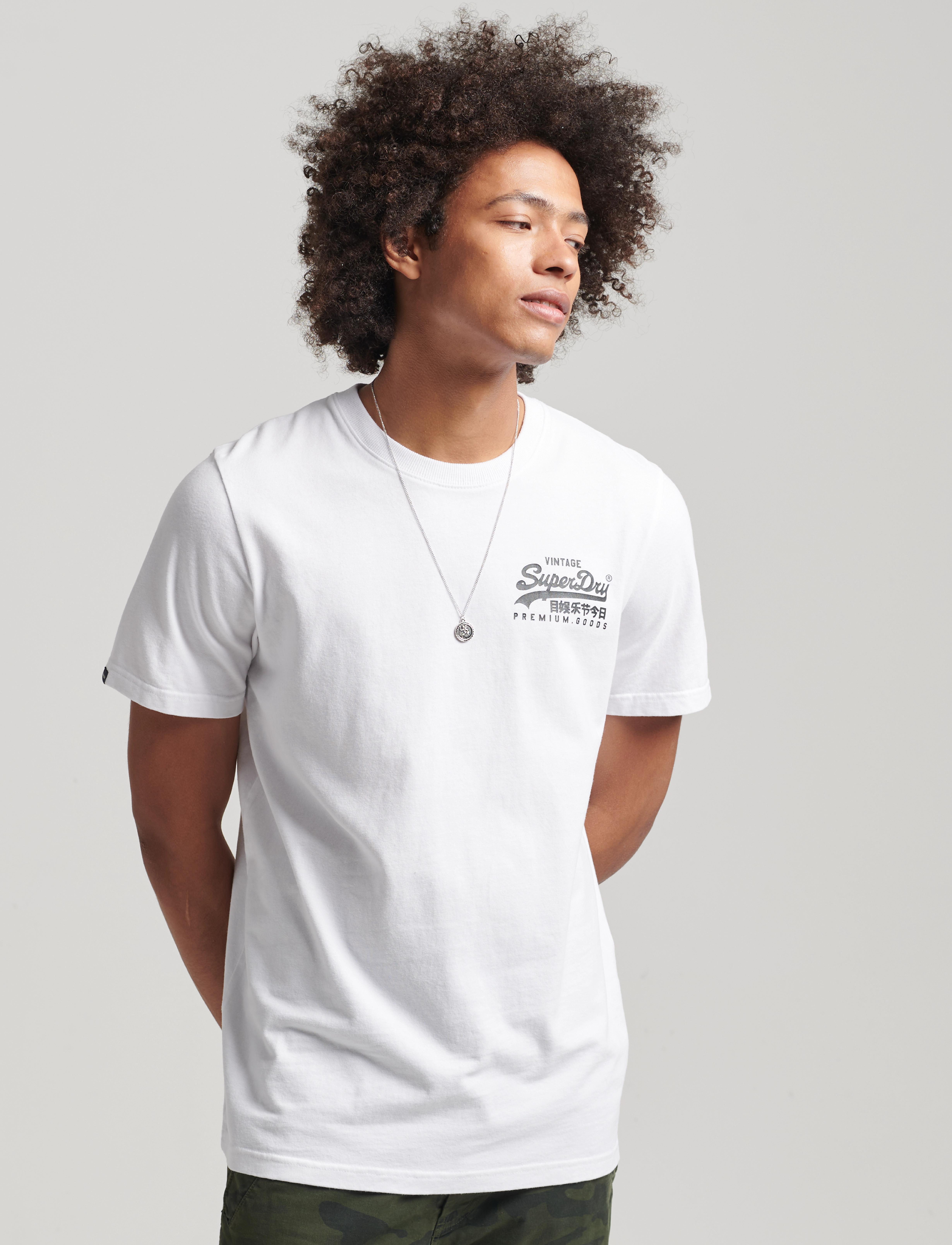 Superdry - VINTAGE LOGO HERITAGE TEE - optic - 2