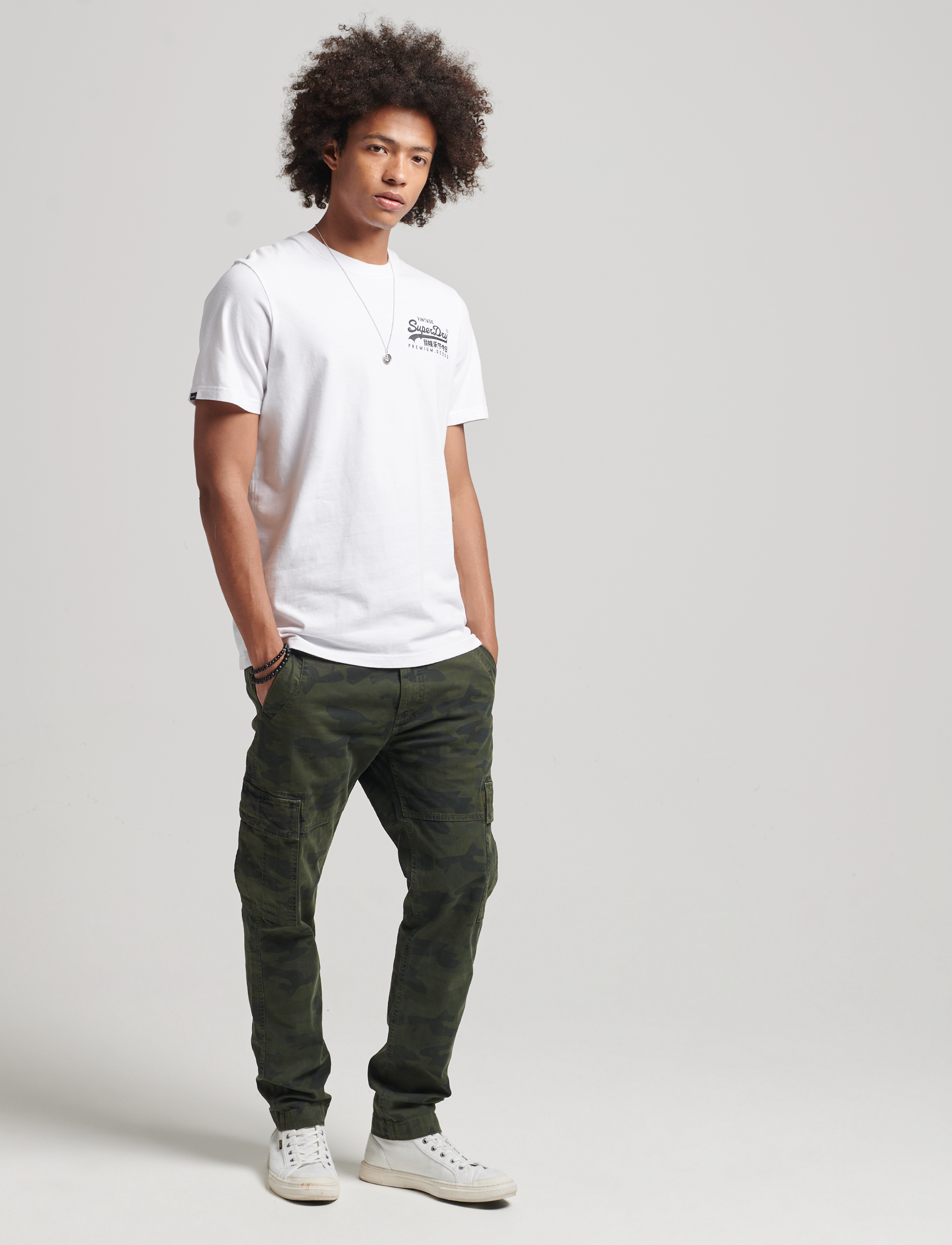Superdry - VINTAGE LOGO HERITAGE TEE - optic - 3