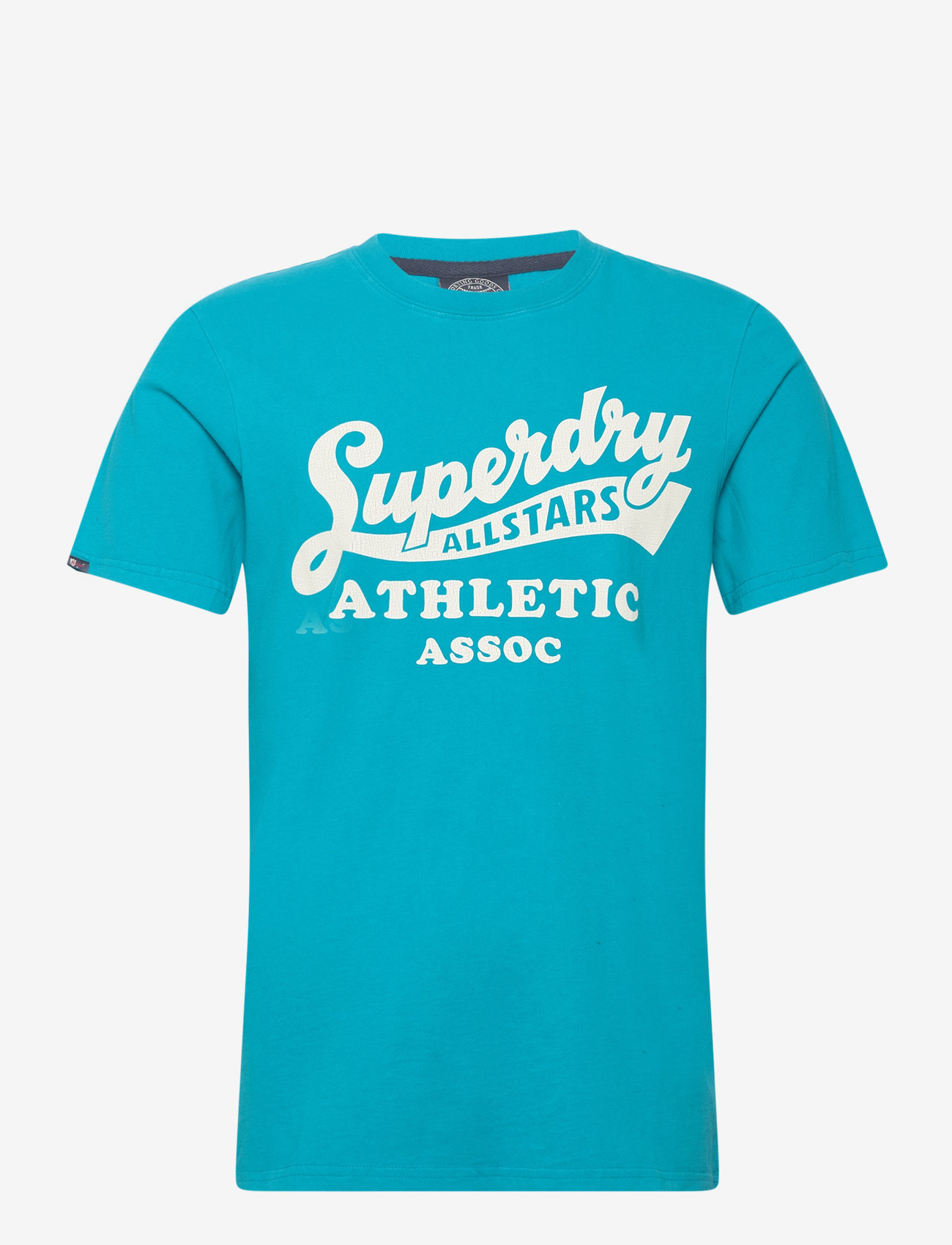 Superdry - VINTAGE HOME RUN TEE - enamel blue - 0
