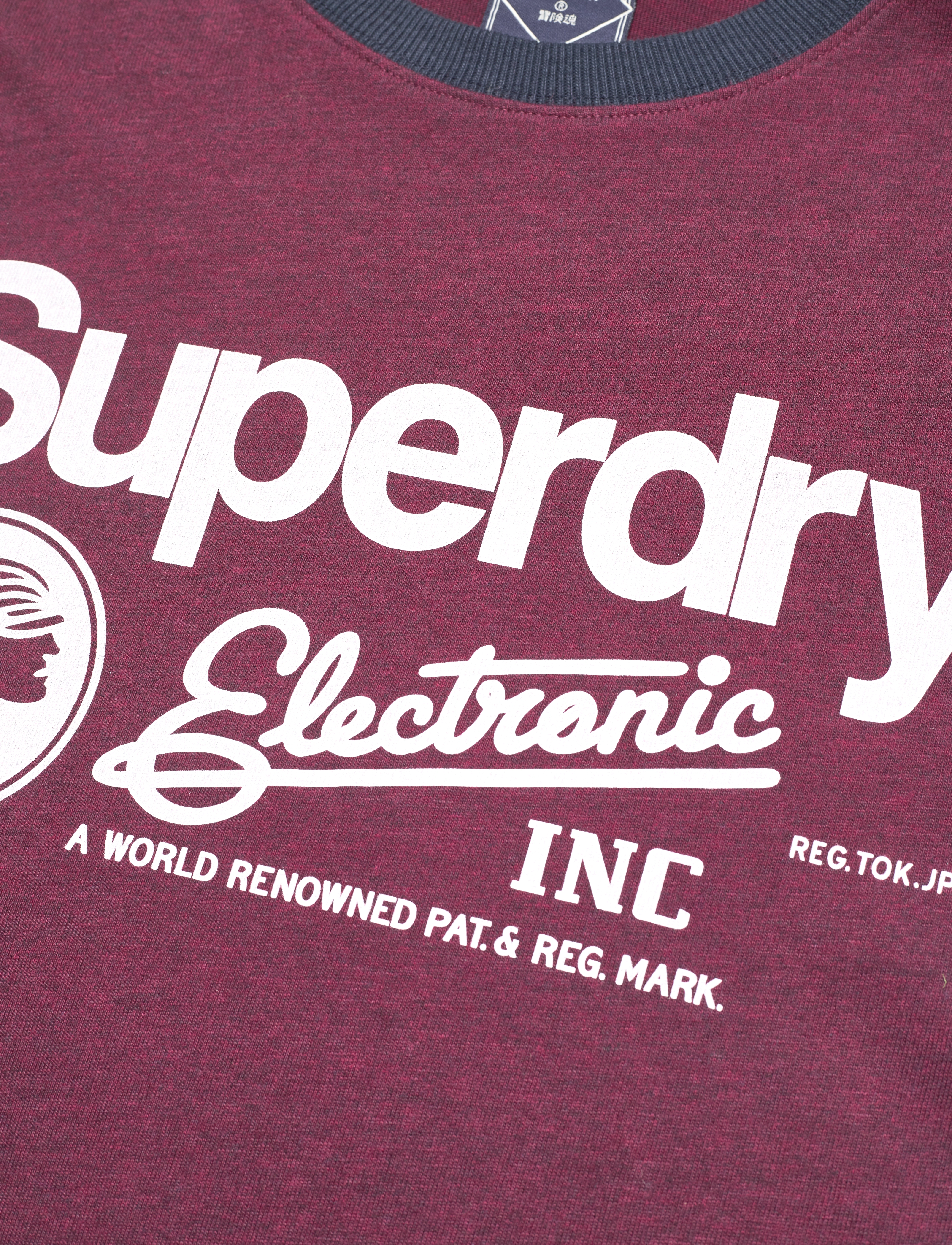 Superdry - VINTAGE CL RINGER TEE - track burgundy marl - 5