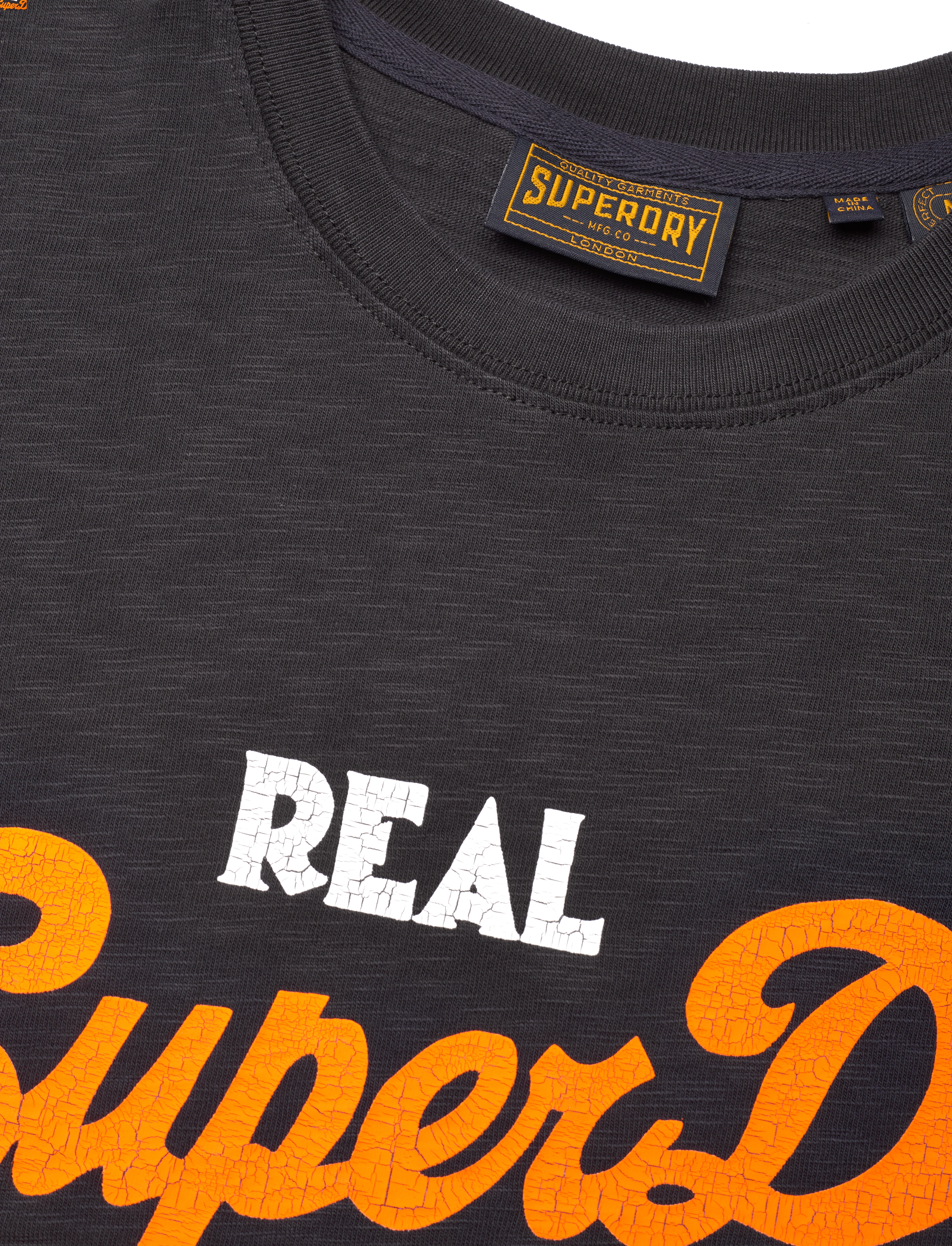 Superdry - VINTAGE VL REAL ORIG OD TEE - black slub - 4
