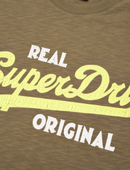 Superdry - VINTAGE VL REAL ORIG OD TEE - lägsta priserna - dark olive slub - 4