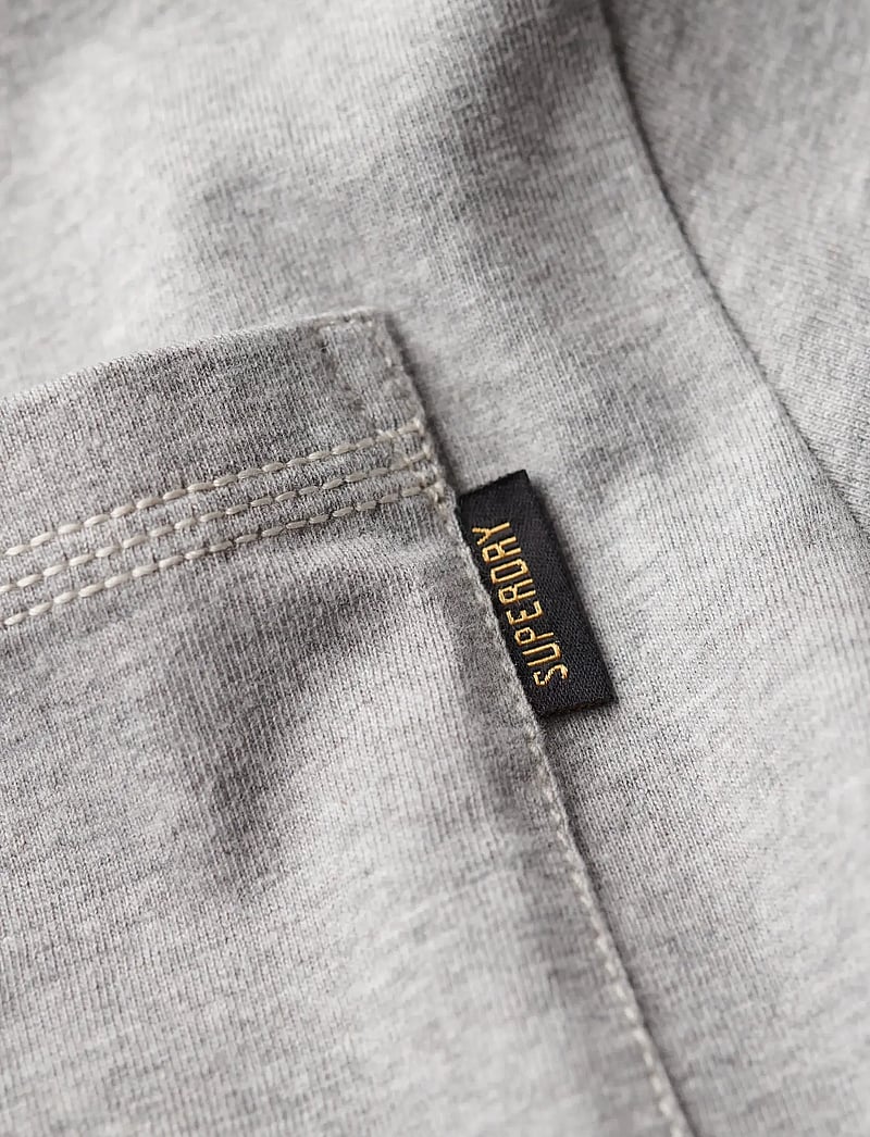 Superdry - CONTRAST STITCH POCKET TSHIRT - kurzärmelig - washed college grey marl - 5