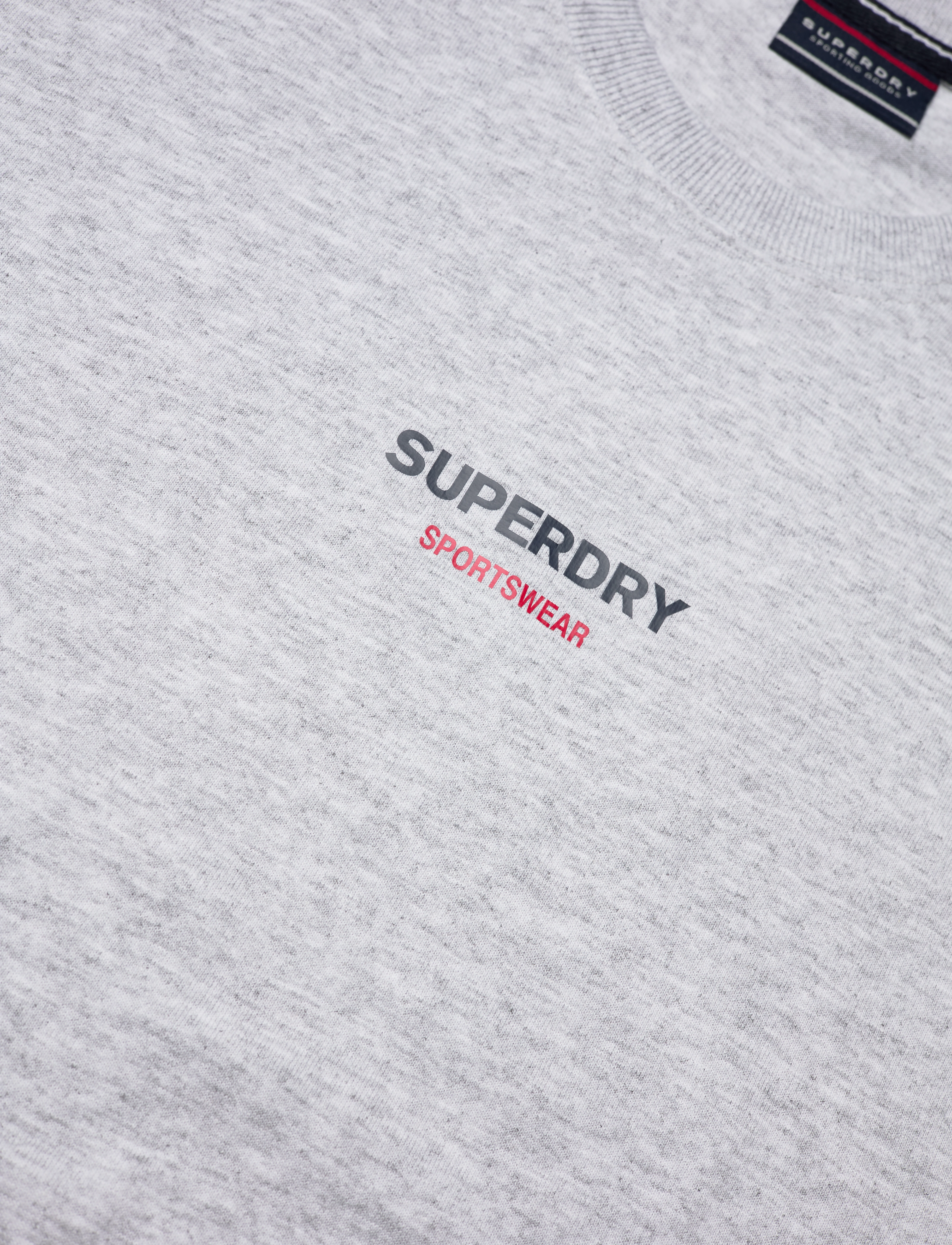 Superdry - SPORTSWEAR LOGO LOOSE TEE - cadet grey marl - 4