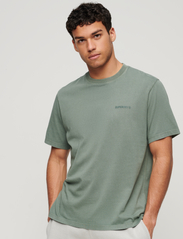 Superdry - OVERDYED LOGO LOOSE TEE - basic t-shirts - balsam green - 2