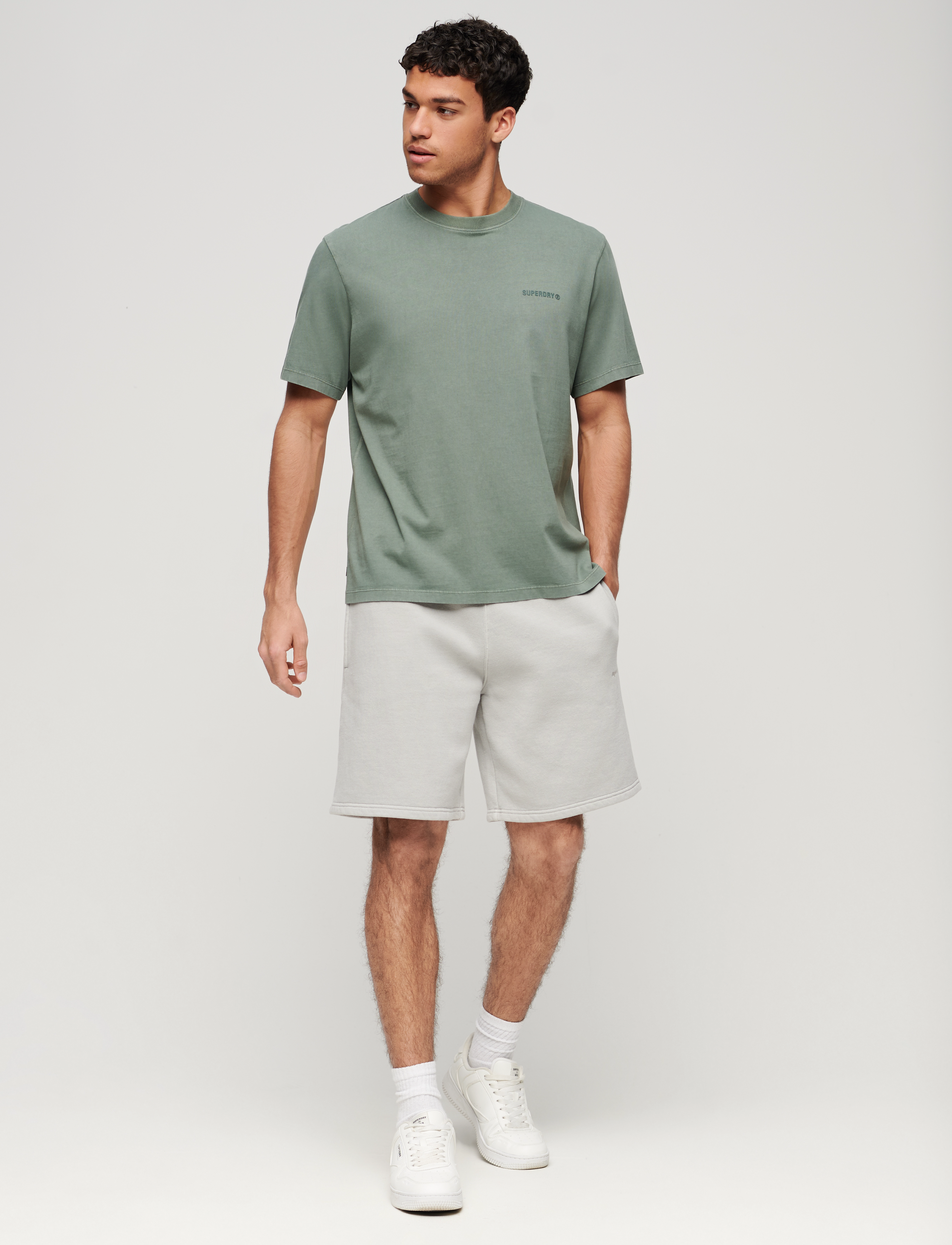 Superdry - OVERDYED LOGO LOOSE TEE - balsam green - 3