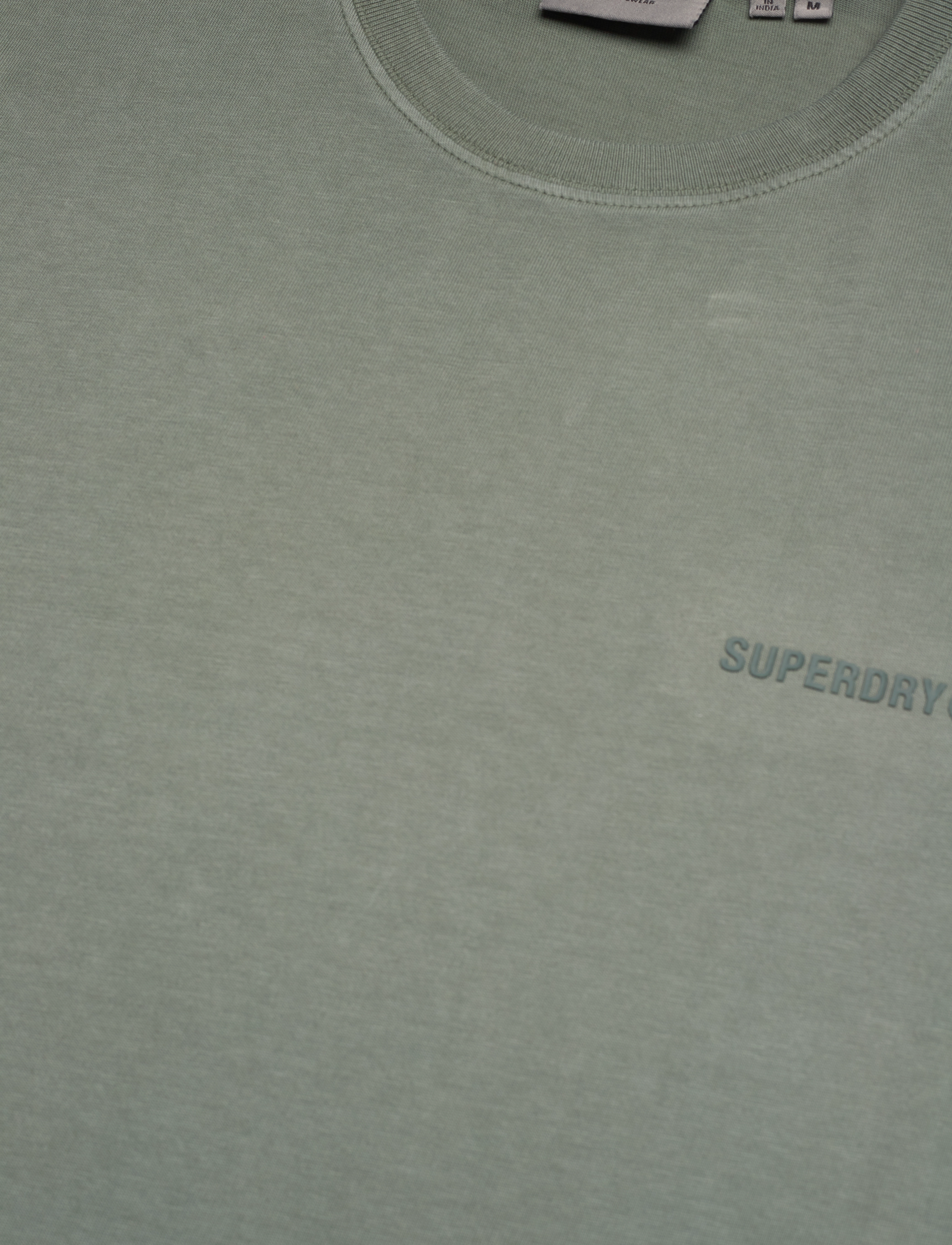 Superdry - OVERDYED LOGO LOOSE TEE - balsam green - 4