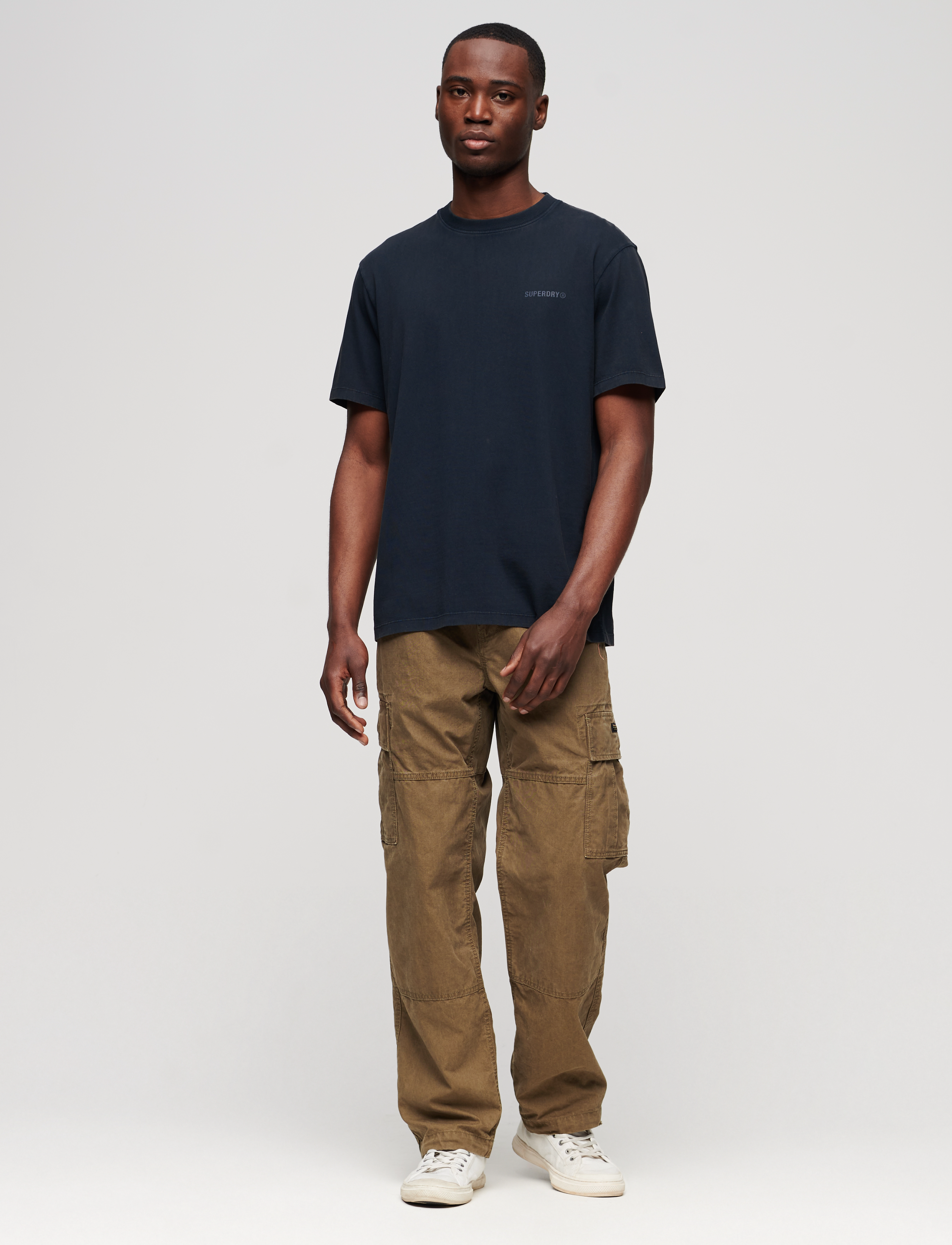 Superdry - OVERDYED LOGO LOOSE TEE - eclipse navy - 3
