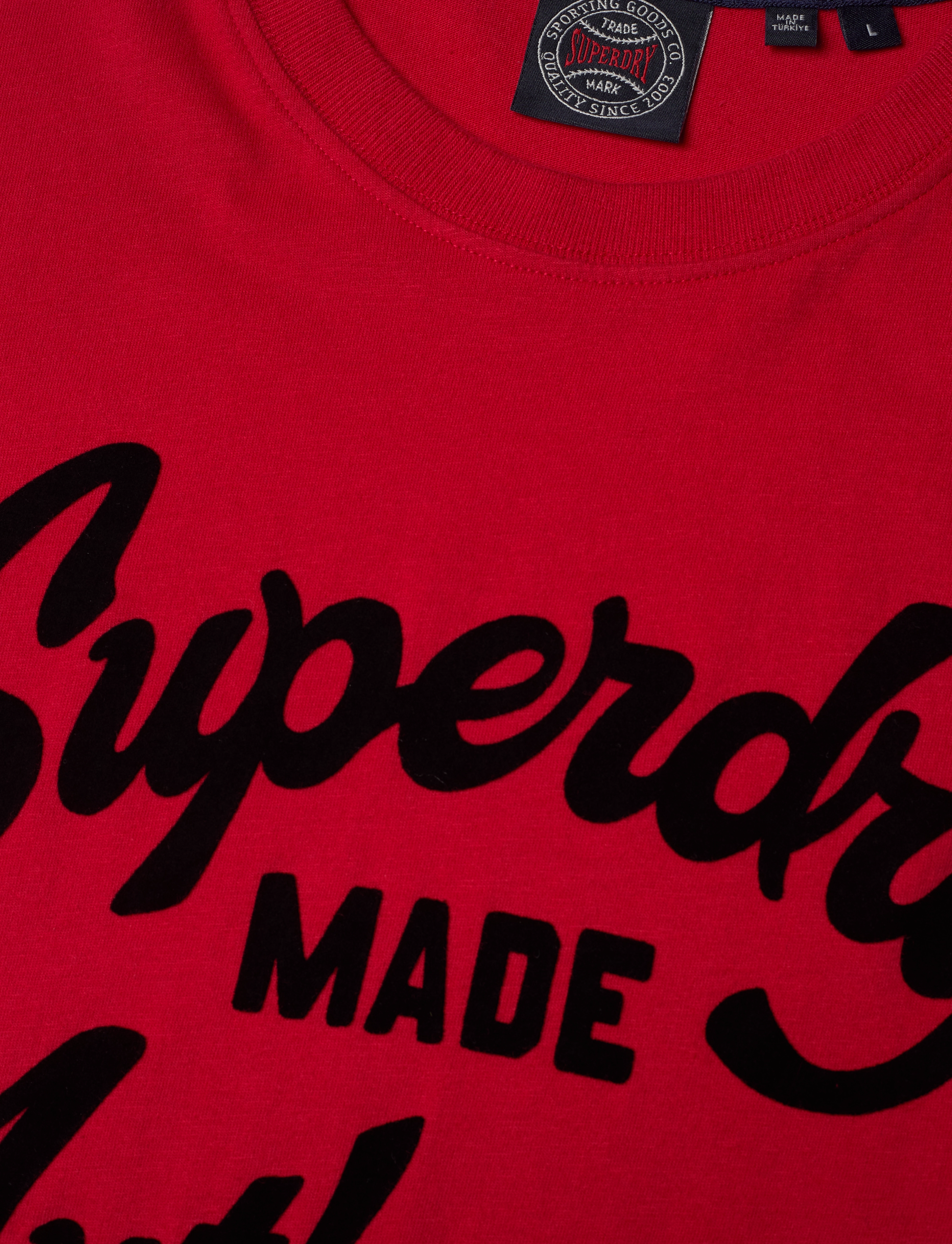Superdry - ATHLETIC SCRIPT GRAPHIC TEE - hike red - 2