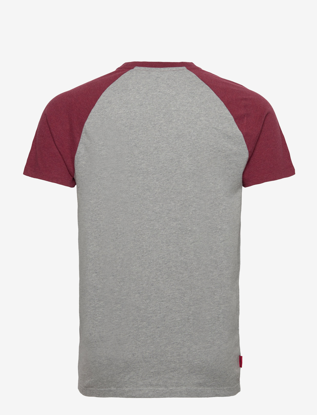 Superdry - ESSENTIAL LOGO BASEBALL TSHIRT - grey marl/vintage red marl - 2