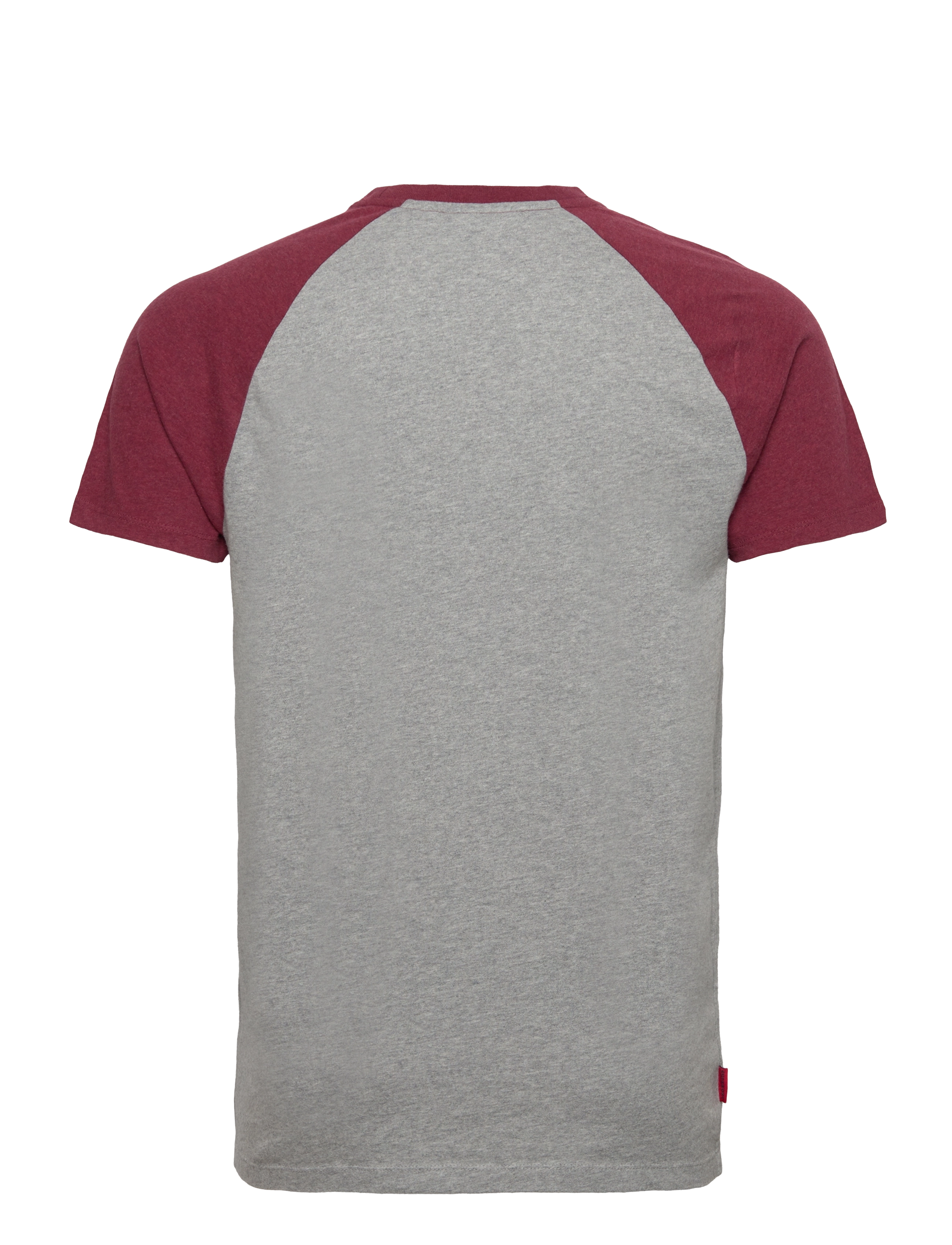 Superdry - ESSENTIAL LOGO BASEBALL TSHIRT - grey marl/vintage red marl - 2