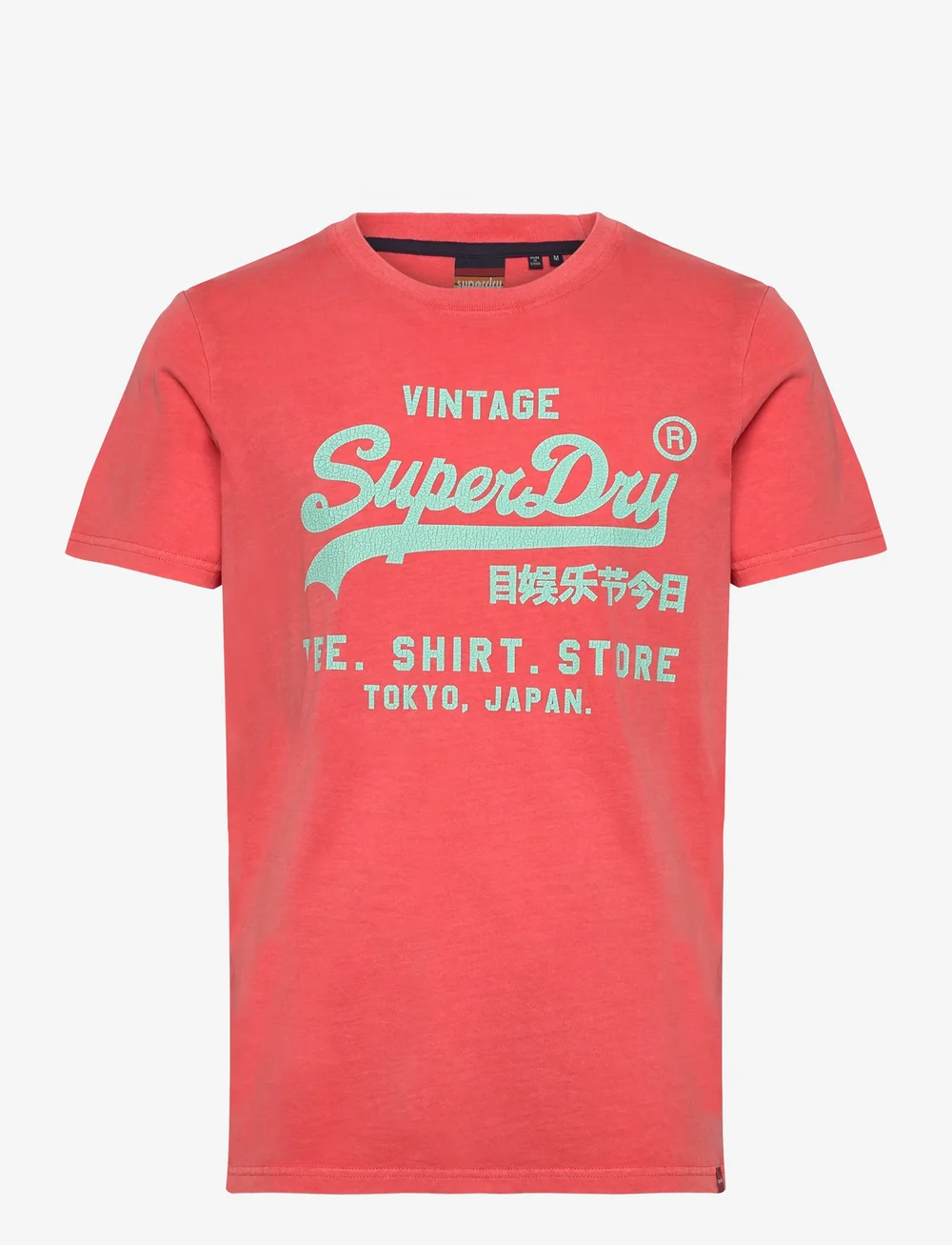 Superdry - NEON VL T SHIRT - kortärmade t-shirts - deep sea coral - 1