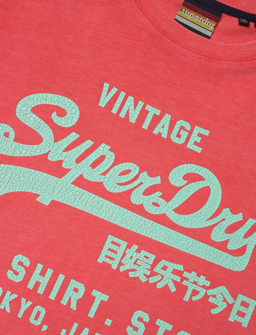 Superdry - NEON VL T SHIRT - kortärmade t-shirts - deep sea coral - 5