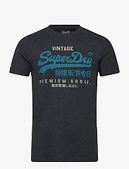 Superdry - VL Premium Goods Graphic Tee - short-sleeved t-shirts - navy marl - 0