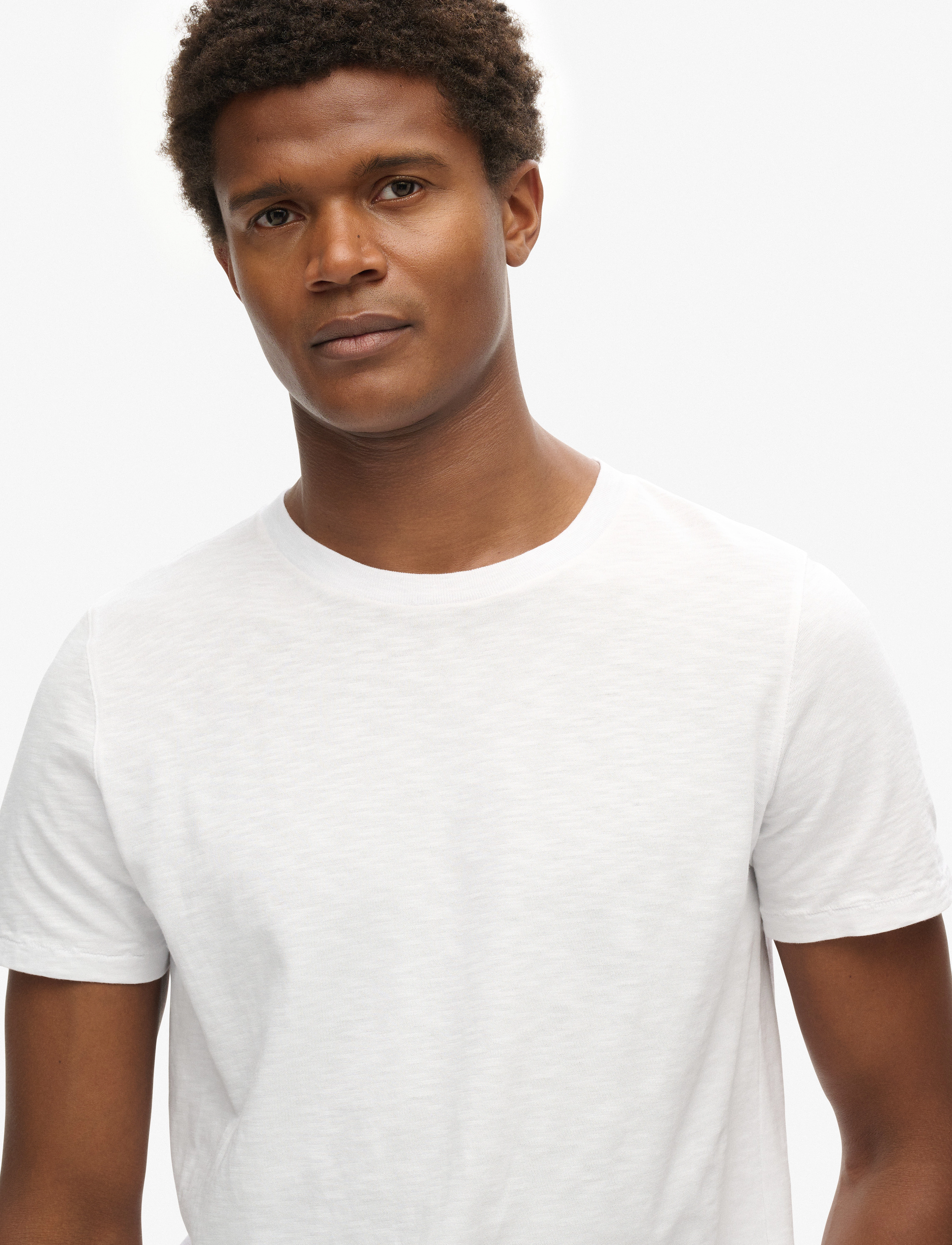 Superdry - CREW NECK SLUB SS T-SHIRT - optic - 4