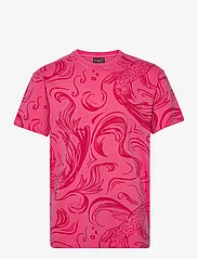 Superdry - VINTAGE OVERDYE PRINTED TEE - kortärmade t-shirts - fuchsia - 0