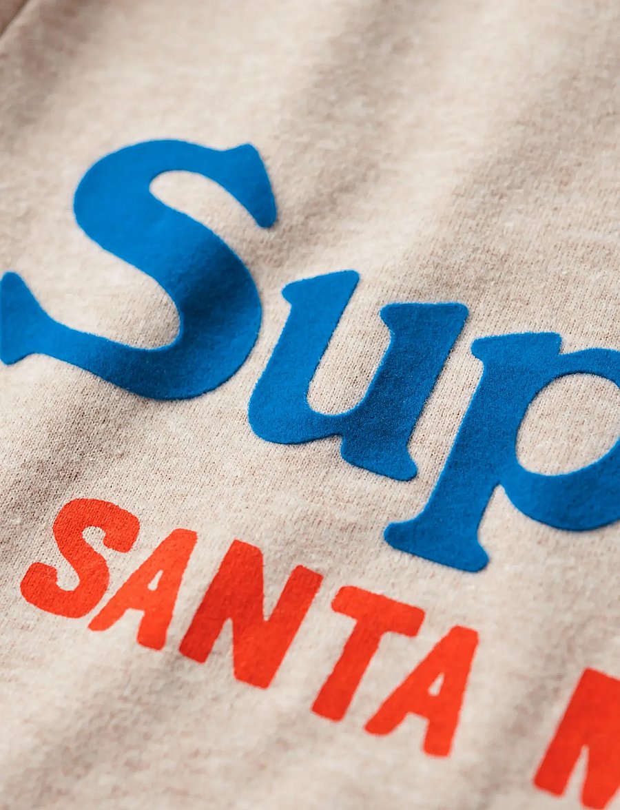 Superdry - VENUE DUO LOGO T SHIRT - lühikeste varrukatega t-särgid - lavin beige marl - 5