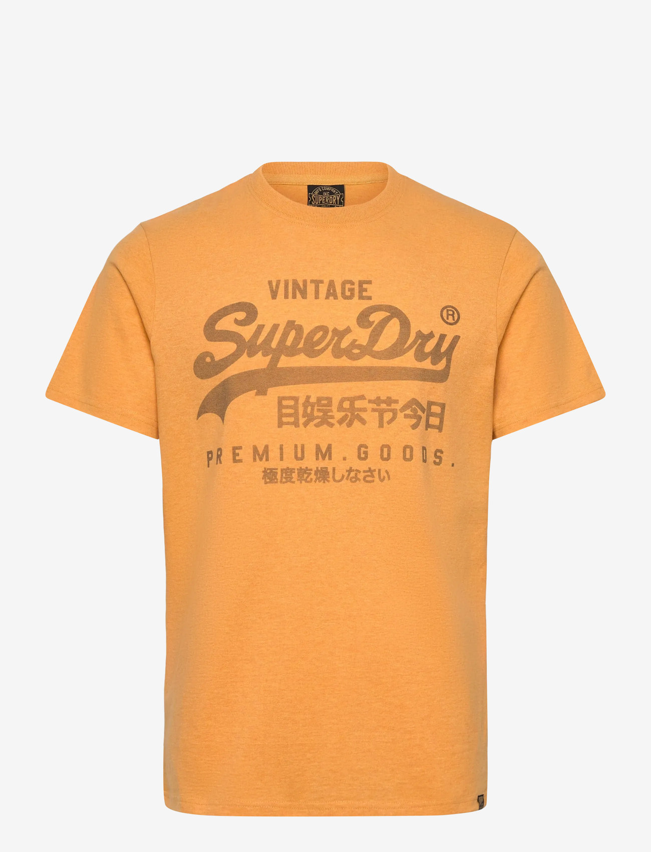 Superdry - CLASSIC VL HERITAGE T SHIRT - rudens drabužiai - amber yellow marl - 0