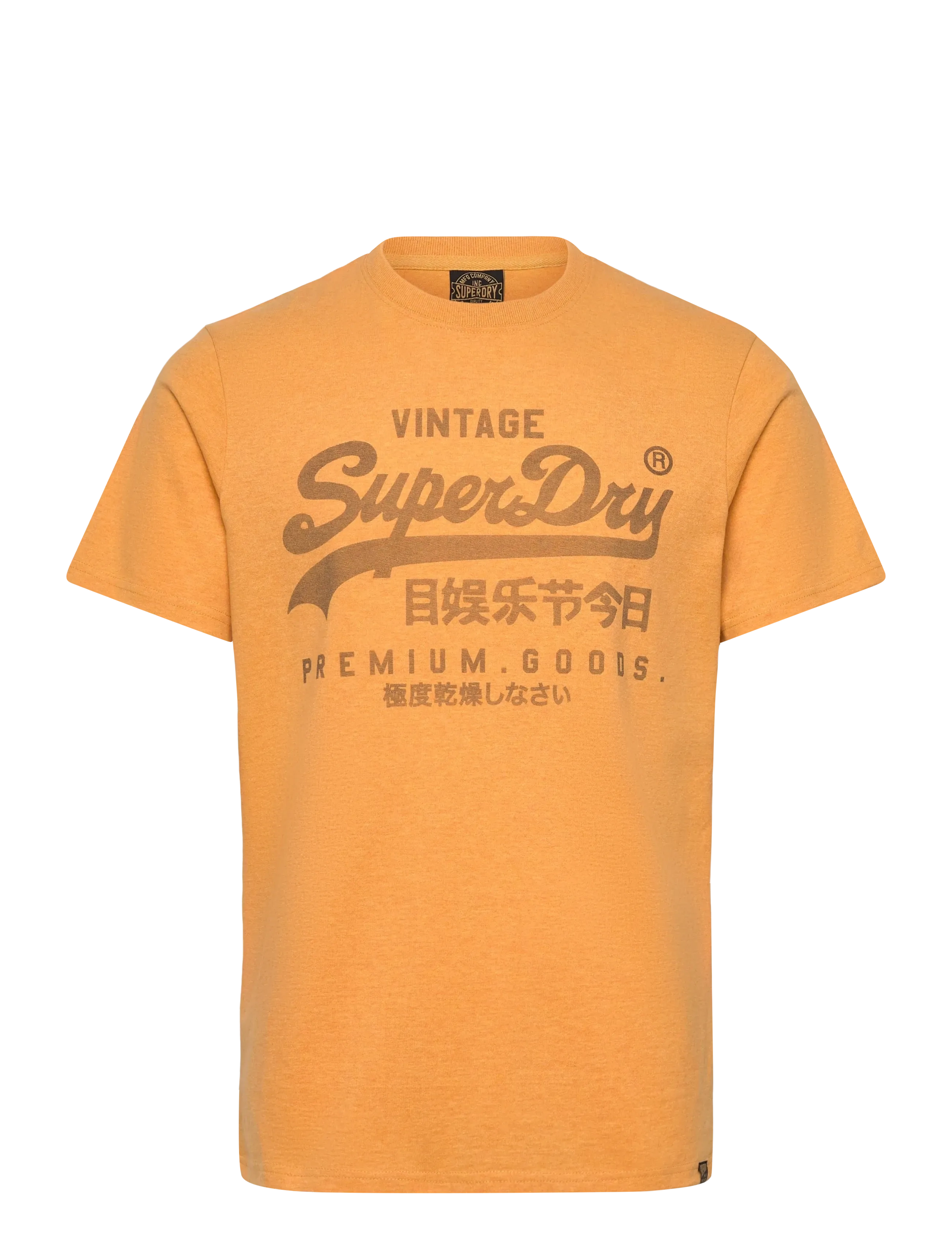 Superdry CLASSIC VL HERITAGE T SHIRT - T-Shirts - AMBER YELLOW MARL / orange