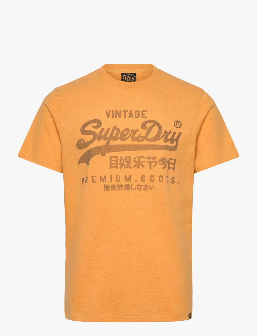 Superdry - CLASSIC VL HERITAGE T SHIRT - lühikeste varrukatega t-särgid - amber yellow marl - 1