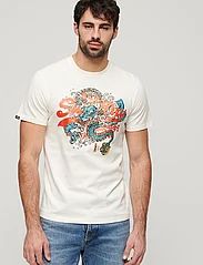 Superdry - TOKYO VL GRAPHIC T SHIRT - kortärmade t-shirts - off white - 3