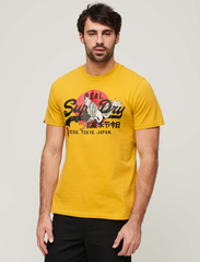 Superdry - TOKYO VL GRAPHIC T SHIRT - kortärmade t-shirts - oil yellow - 3