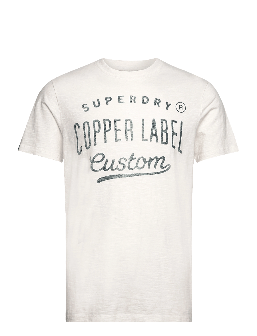 Superdry - COPPER LABEL WORKWEAR TEE - kurzärmelig - cream slub - 1