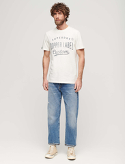 Superdry - COPPER LABEL WORKWEAR TEE - kortärmade t-shirts - cream slub - 3