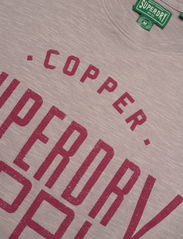 Superdry - COPPER LABEL WORKWEAR TEE - kortärmade t-shirts - deep beige slub - 2