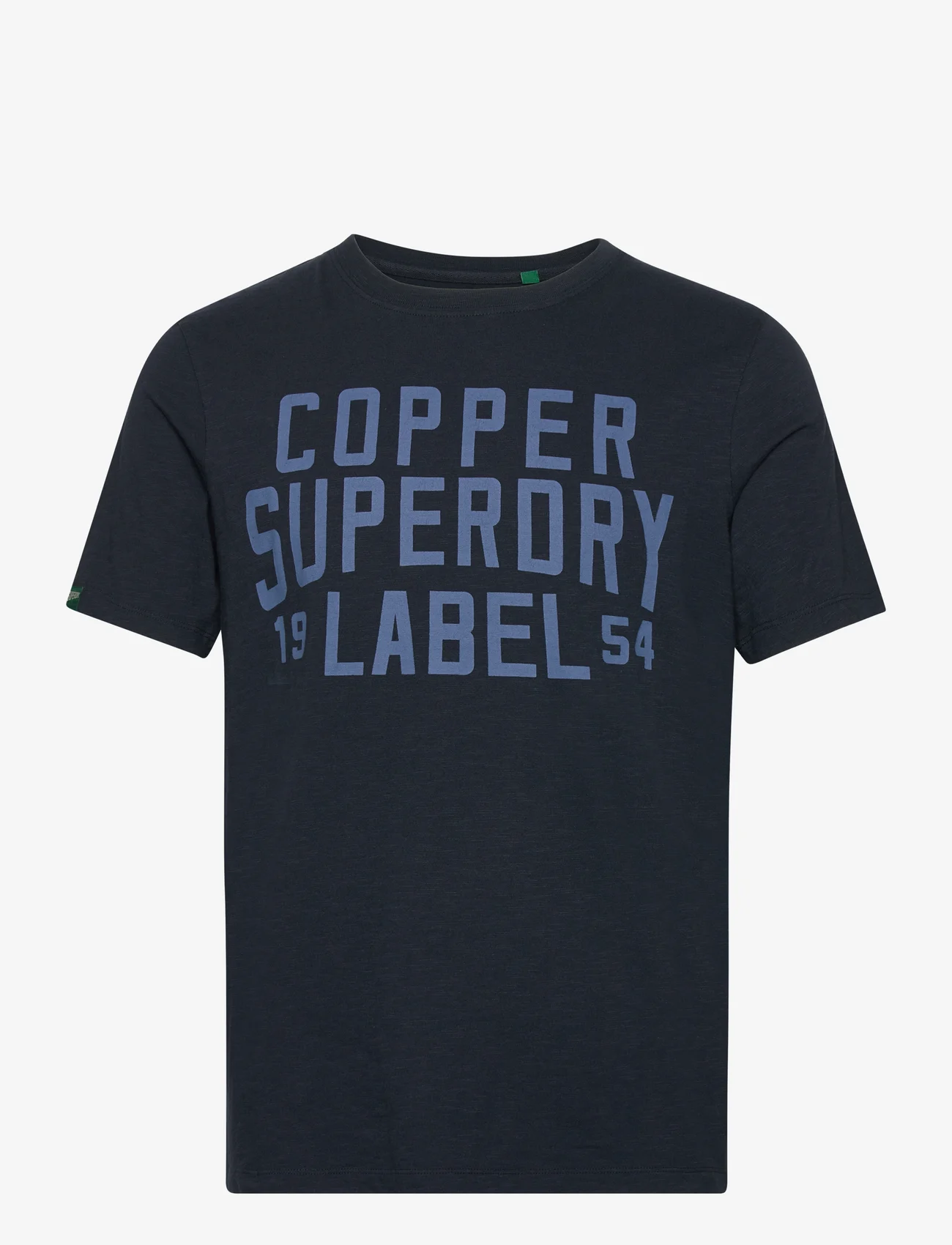 Superdry - COPPER LABEL WORKWEAR TEE - kortärmade t-shirts - eclipse navy slub - 0