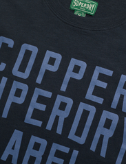 Superdry - COPPER LABEL WORKWEAR TEE - kortärmade t-shirts - eclipse navy slub - 2