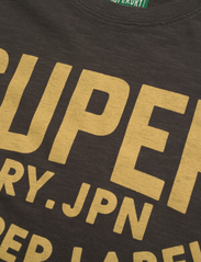 Superdry - COPPER LABEL WORKWEAR TEE - kortärmade t-shirts - vintage black slub - 2