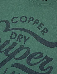 Superdry - COPPER LABEL SCRIPT TEE - laveste priser - drius green slub - 2