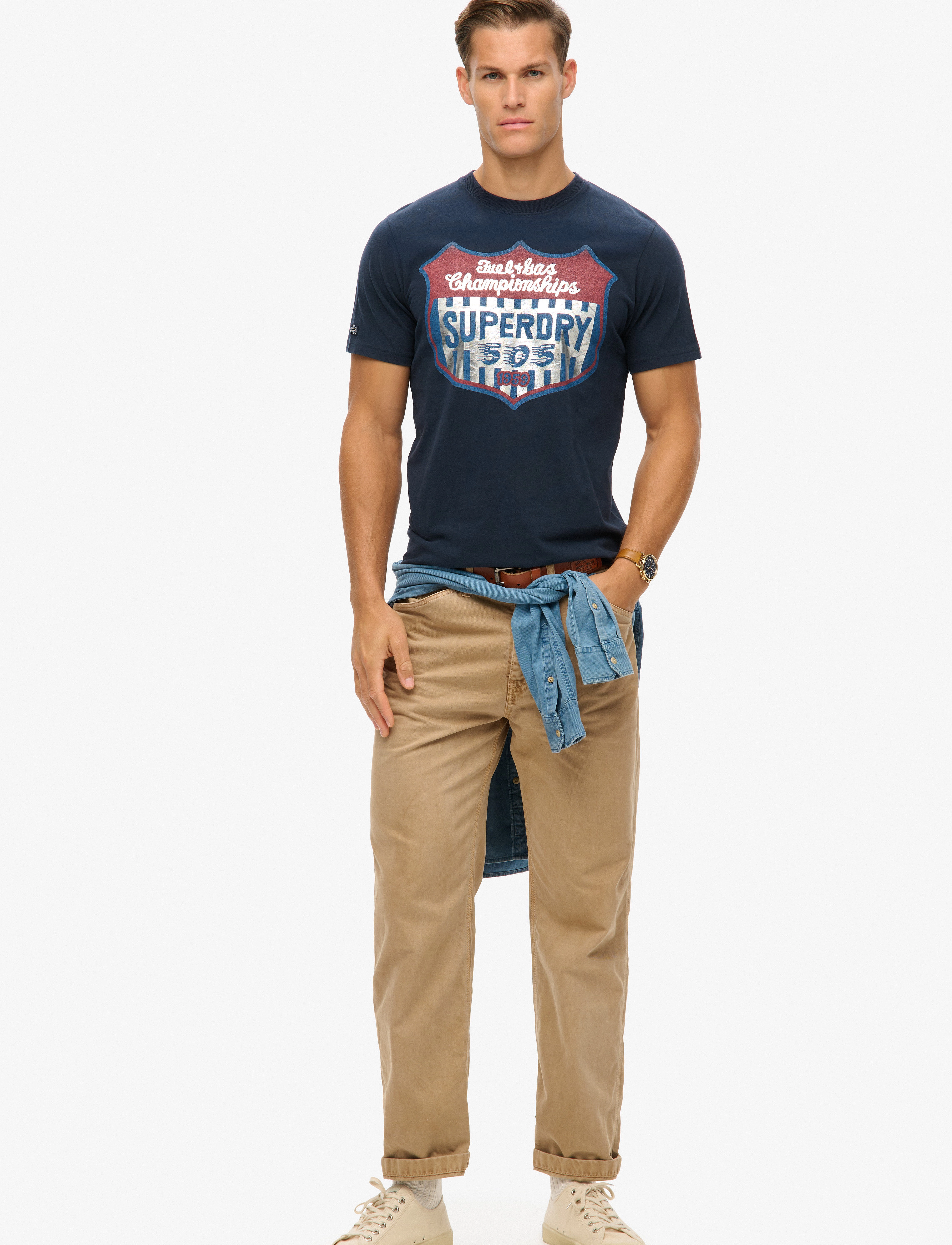 Superdry - GASOLINE WORKWEAR TEE - eclipse navy - 3