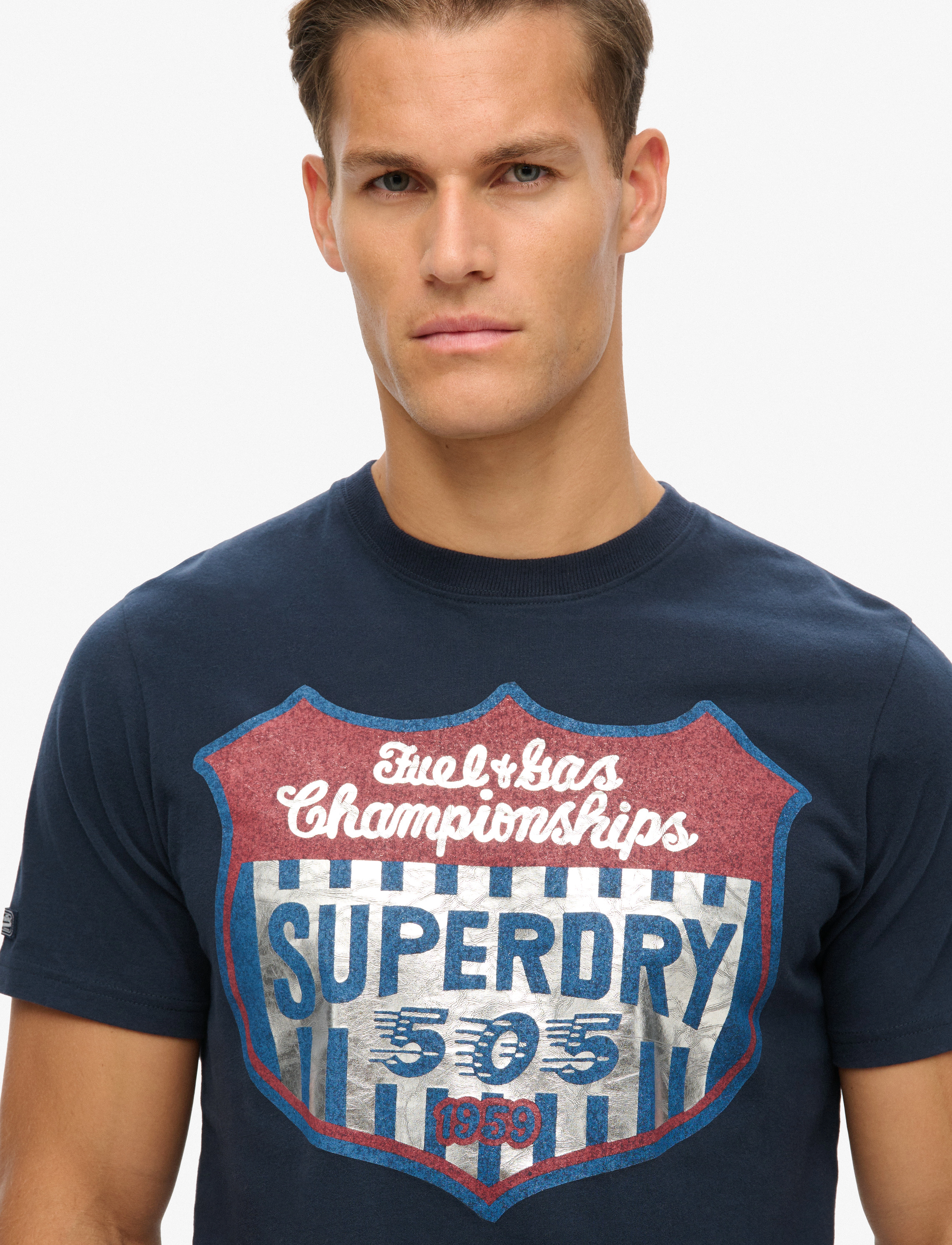 Superdry - GASOLINE WORKWEAR TEE - eclipse navy - 4