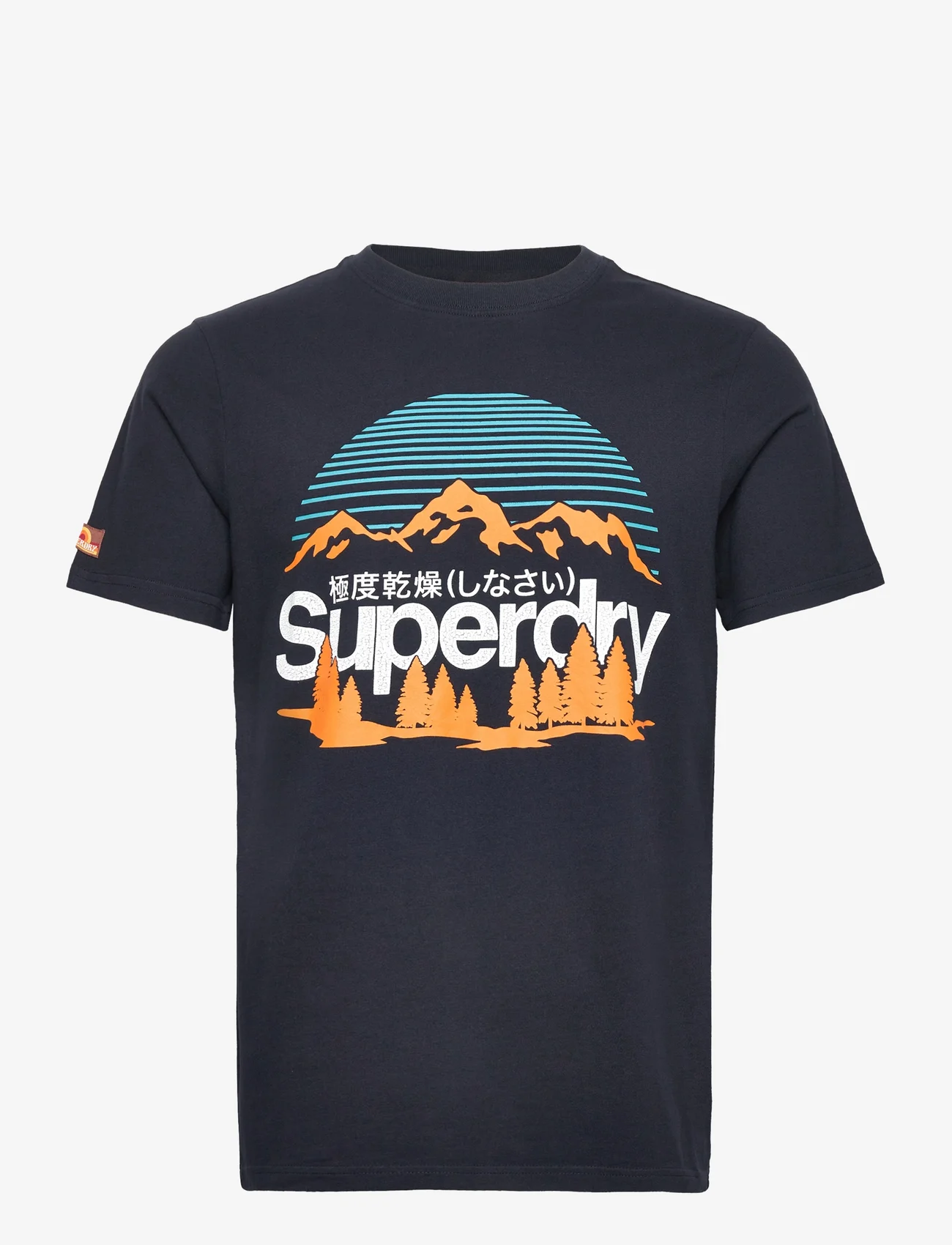 Superdry - GREAT OUTDOORS NR GRAPHIC TEE - laveste priser - eclipse navy - 0