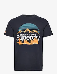 Superdry - GREAT OUTDOORS NR GRAPHIC TEE - kortärmade t-shirts - eclipse navy - 0