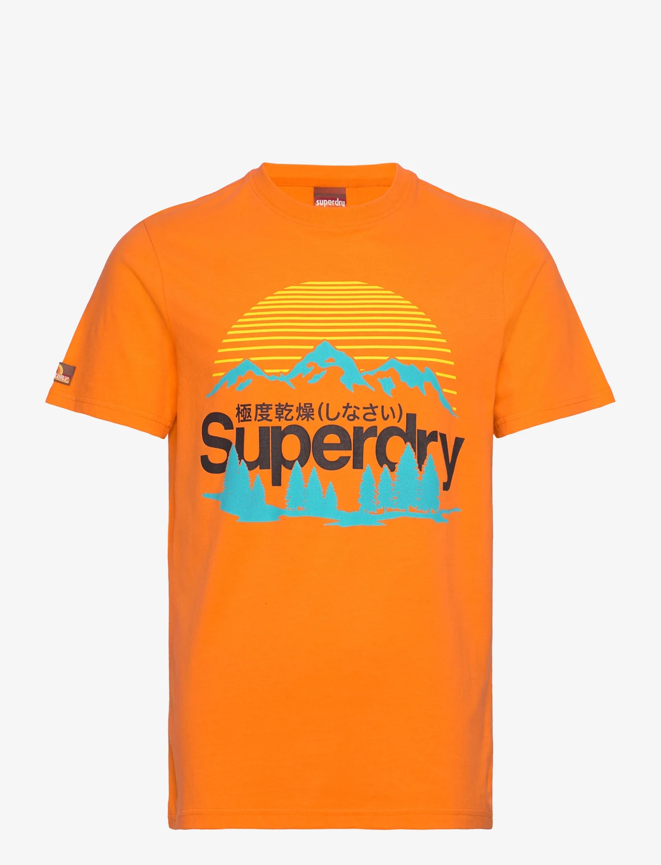 Superdry - GREAT OUTDOORS NR GRAPHIC TEE - kortärmade t-shirts - sunblast orange - 0