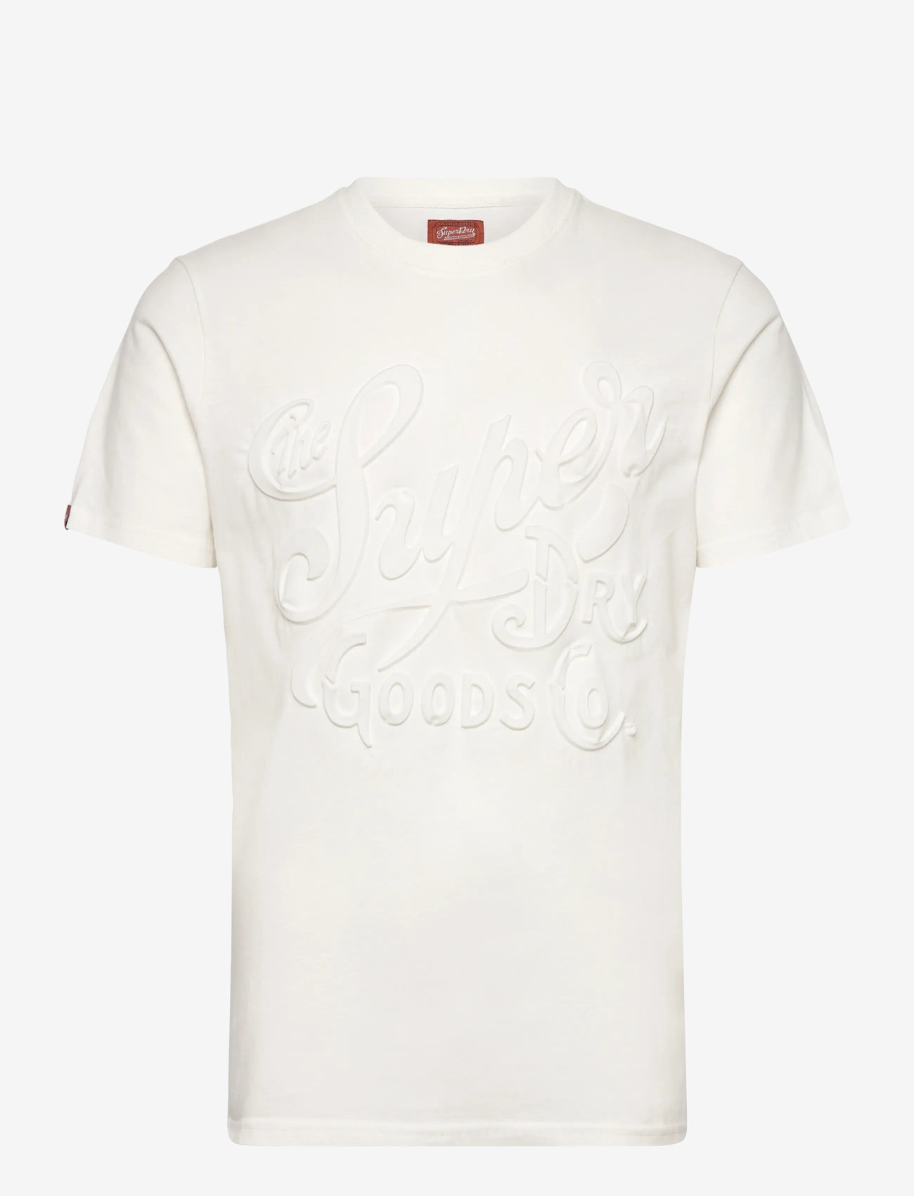 Superdry - EMBOSSED ARCHIVE GRAPHIC TEE - efterårstøj - winter white - 1