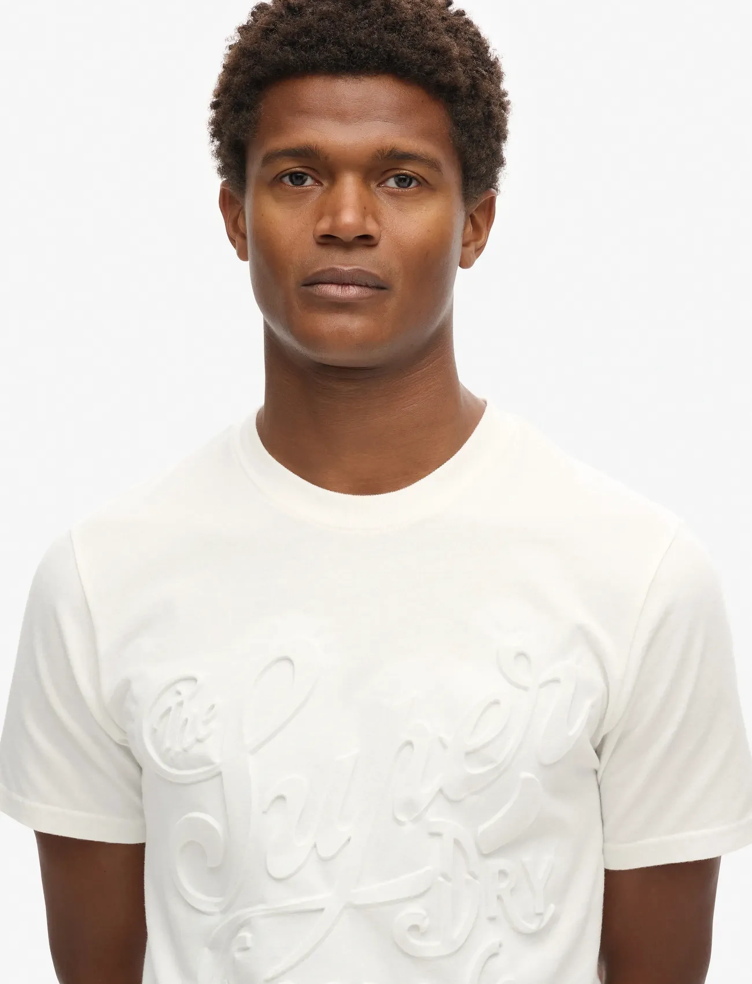 Superdry - EMBOSSED ARCHIVE GRAPHIC TEE - laveste priser - winter white - 4