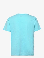 Superdry - NEON TRAVEL GRAPHIC LOOSE TEE - kortärmade t-shirts - kingfisher blue slub - 1