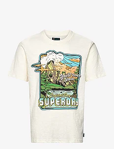 NEON TRAVEL GRAPHIC LOOSE TEE, Superdry