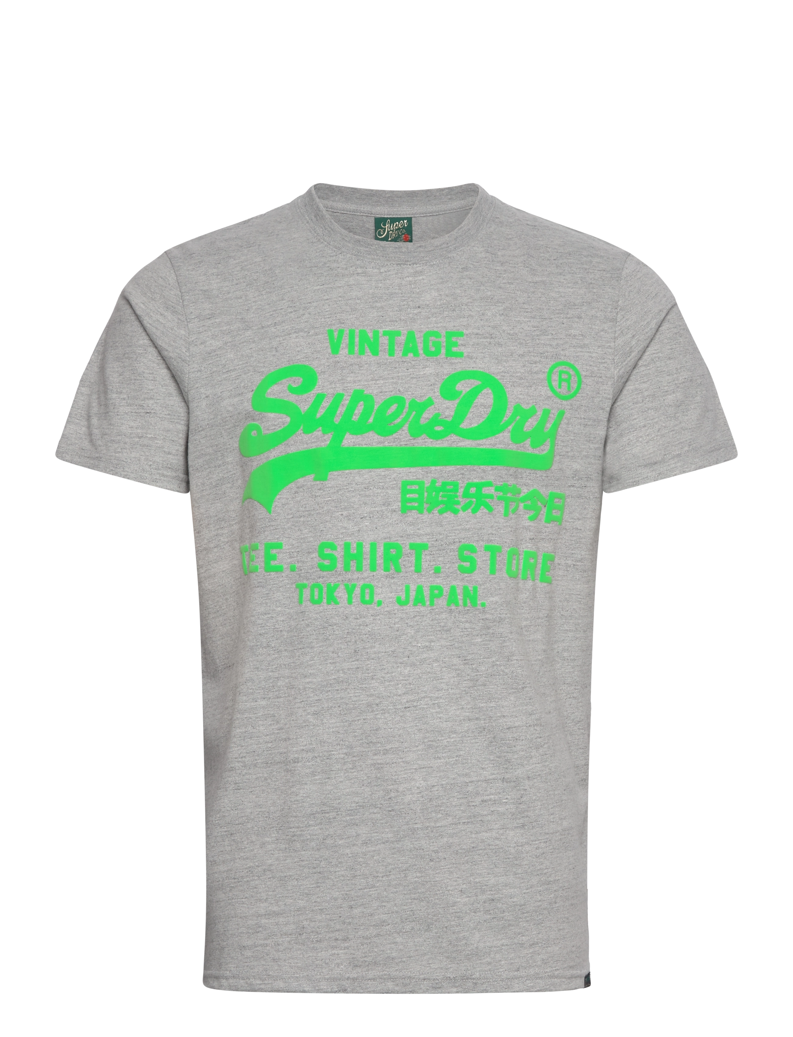 SUPERDRY Neon Vl T Shirt Grau - S - Herren