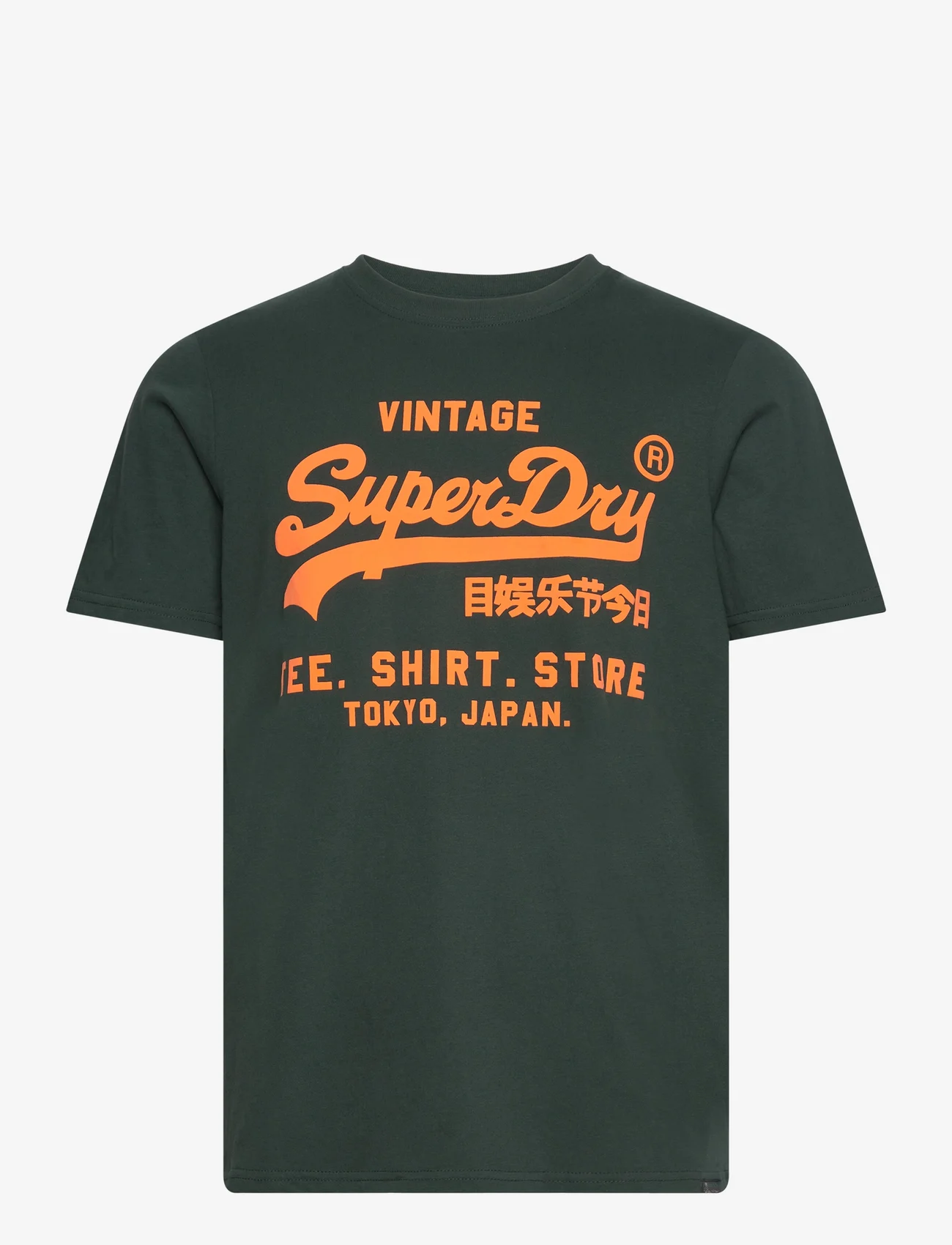 Superdry - NEON VL T SHIRT - kortärmade t-shirts - enamel green - 0