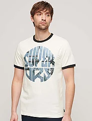 Superdry - PHOTOGRAPHIC LOGO T SHIRT - kortärmade t-shirts - winter white - 2