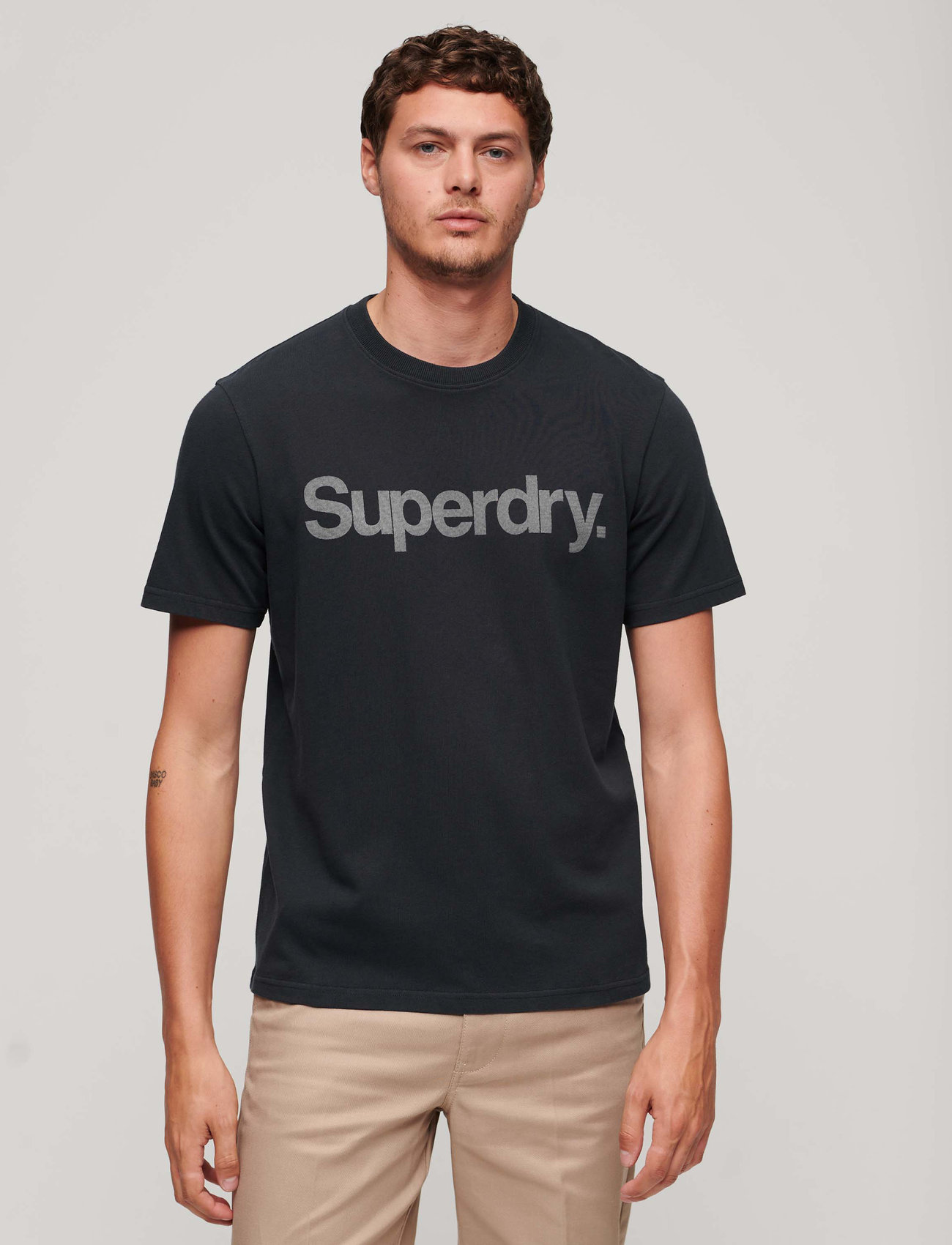 Superdry - CORE LOGO CITY LOOSE TEE - kortärmade t-shirts - eclipse navy - 1