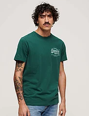 Superdry - CLASSIC VL HERITAGE CHEST TEE - kortärmade t-shirts - bengreen marl - 2
