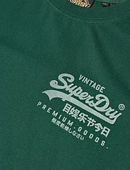 Superdry - CLASSIC VL HERITAGE CHEST TEE - kortermede t-skjorter - bengreen marl - 4