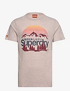 GREAT OUTDOORS GRAPHIC T-SHIRT - LAVIN BEIGE MARL
