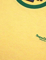 Superdry - ESSENTIAL LOGO RINGER TEE - t-shirts à manches courtes - canary yellow marl/drop kick green - 4